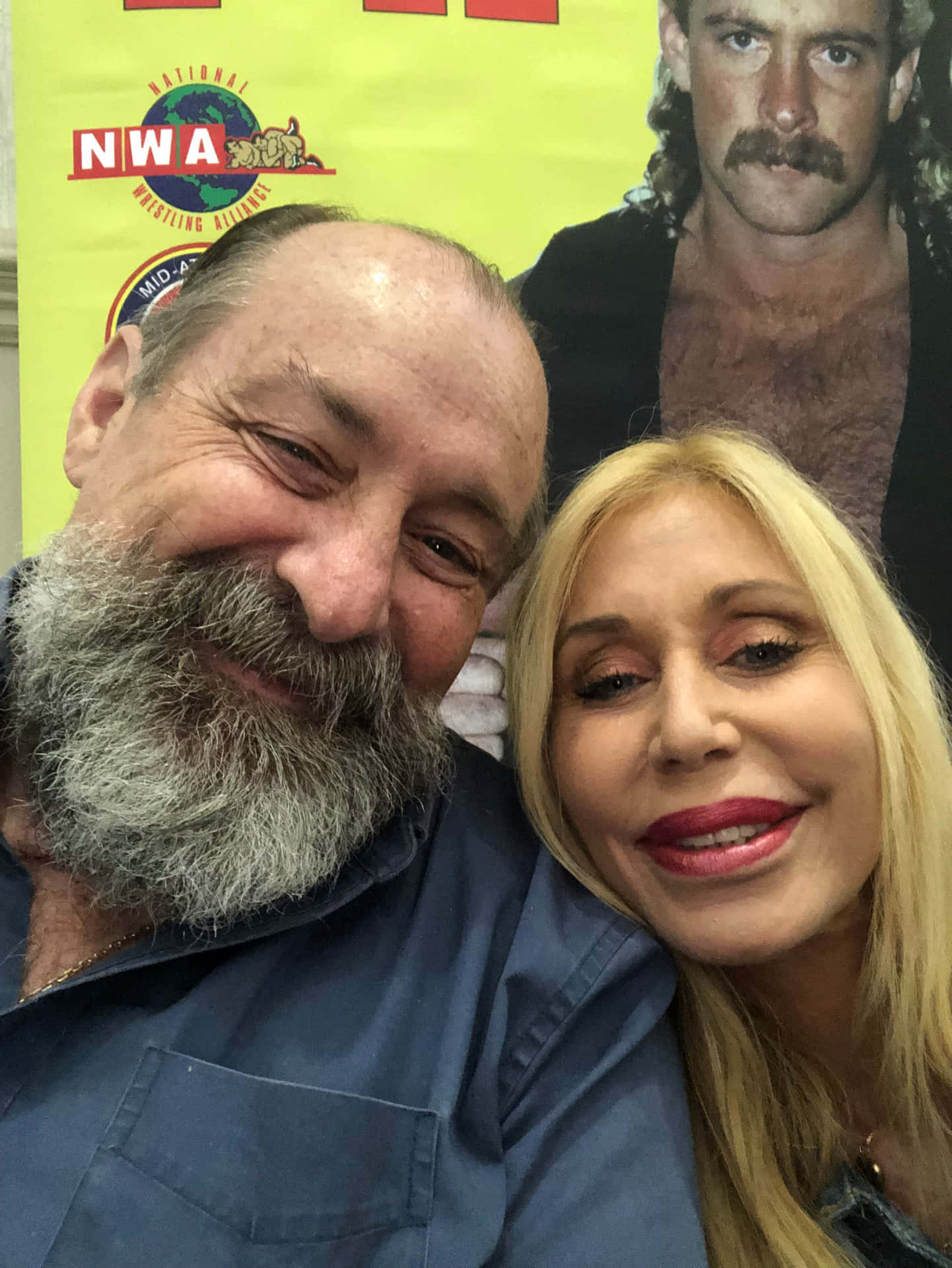 Pioneering Pro Wrestler, Magnum Ta, Taking A Selfie With Fellow Wrestling Icon Missy Hyatt