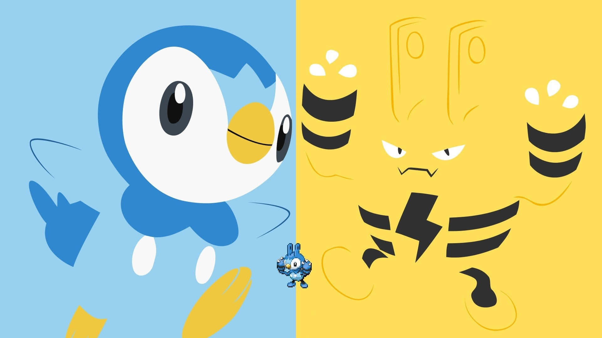 Piplup And Elekid Background