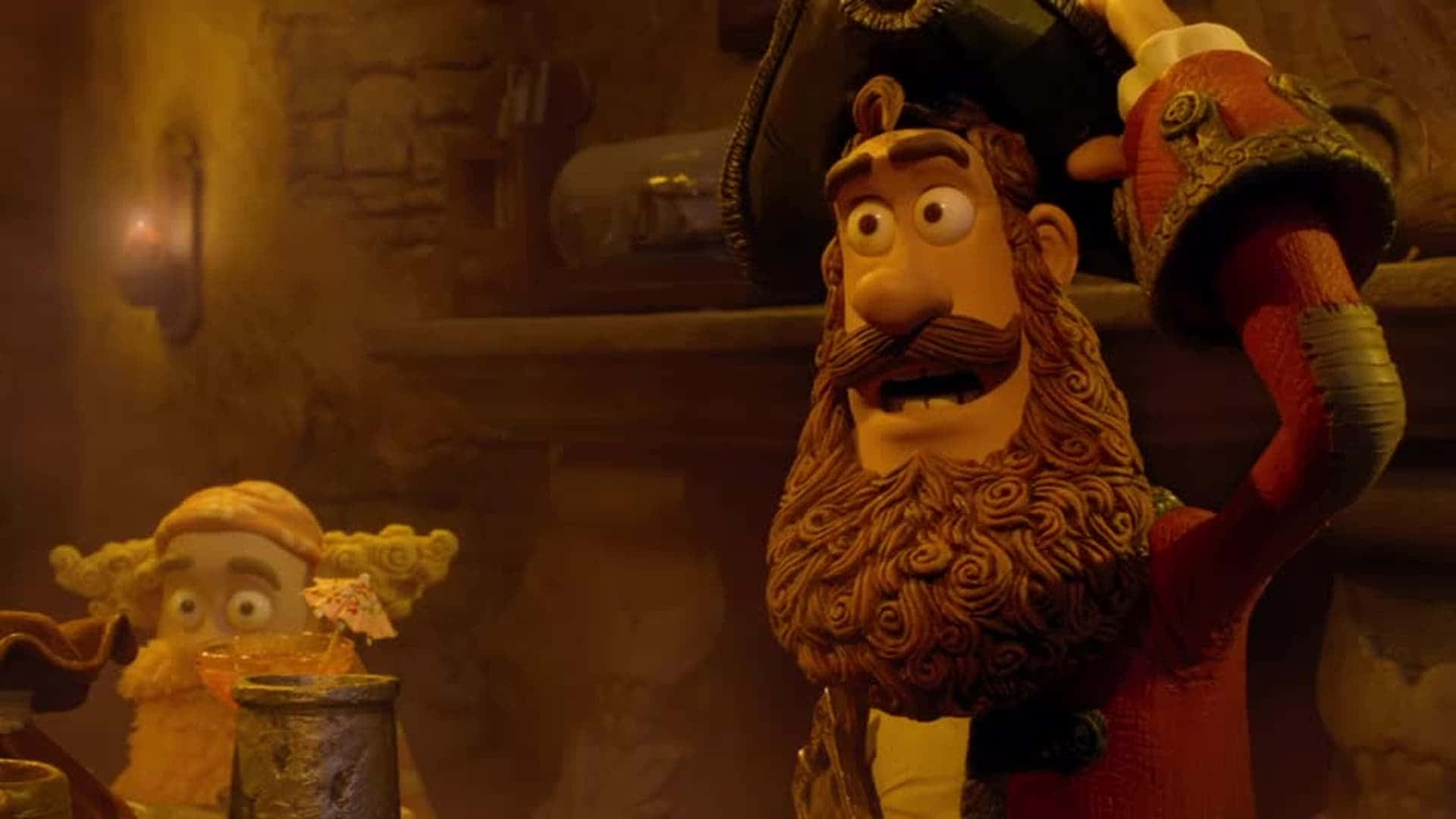 Pirate Captain From The Pirates Band Of Misfits Background