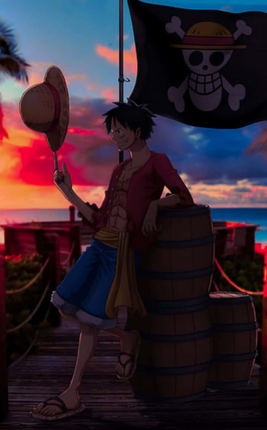 Pirate Flag Of Luffy Phone