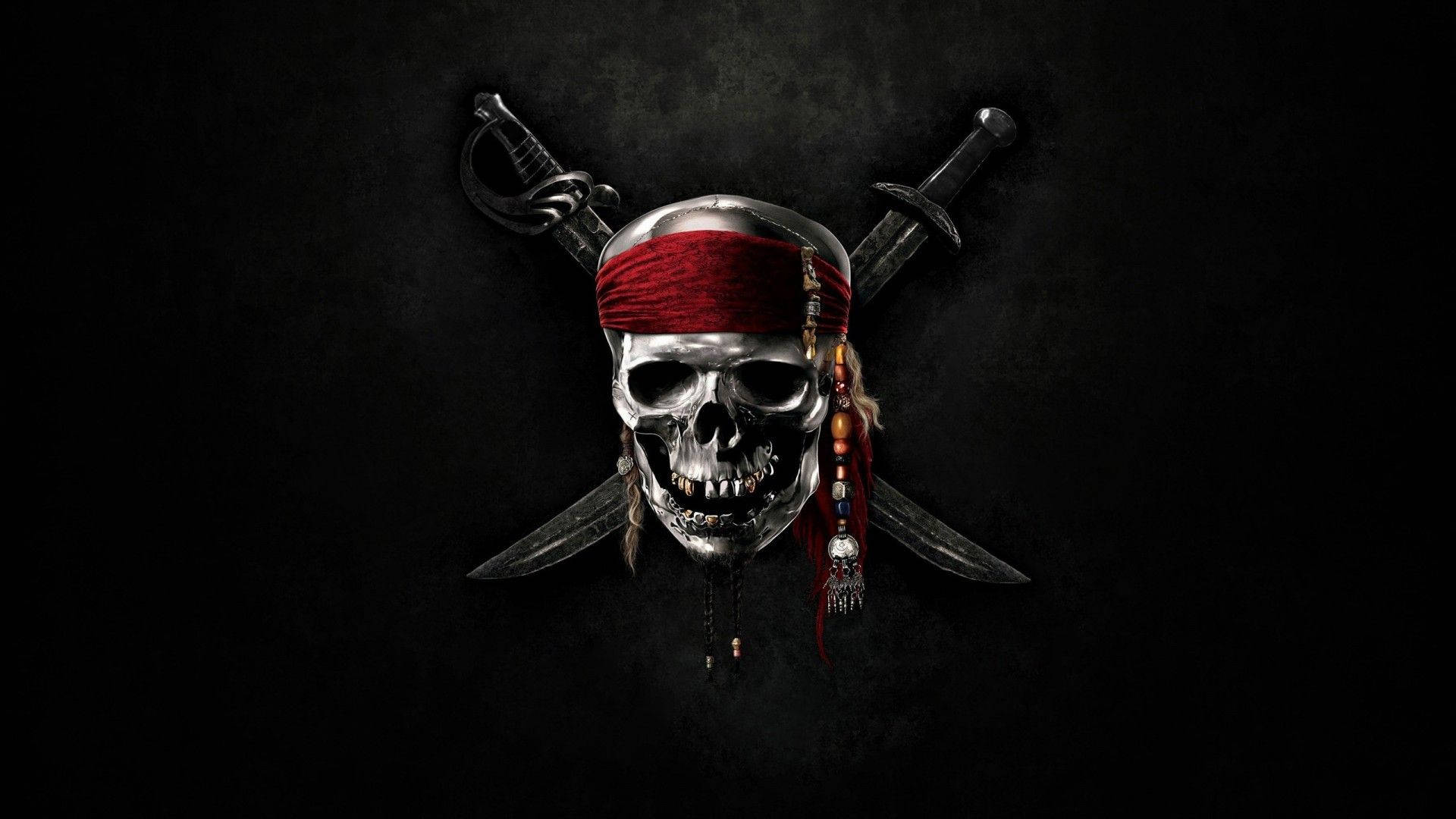 Pirate Logo In Black Background
