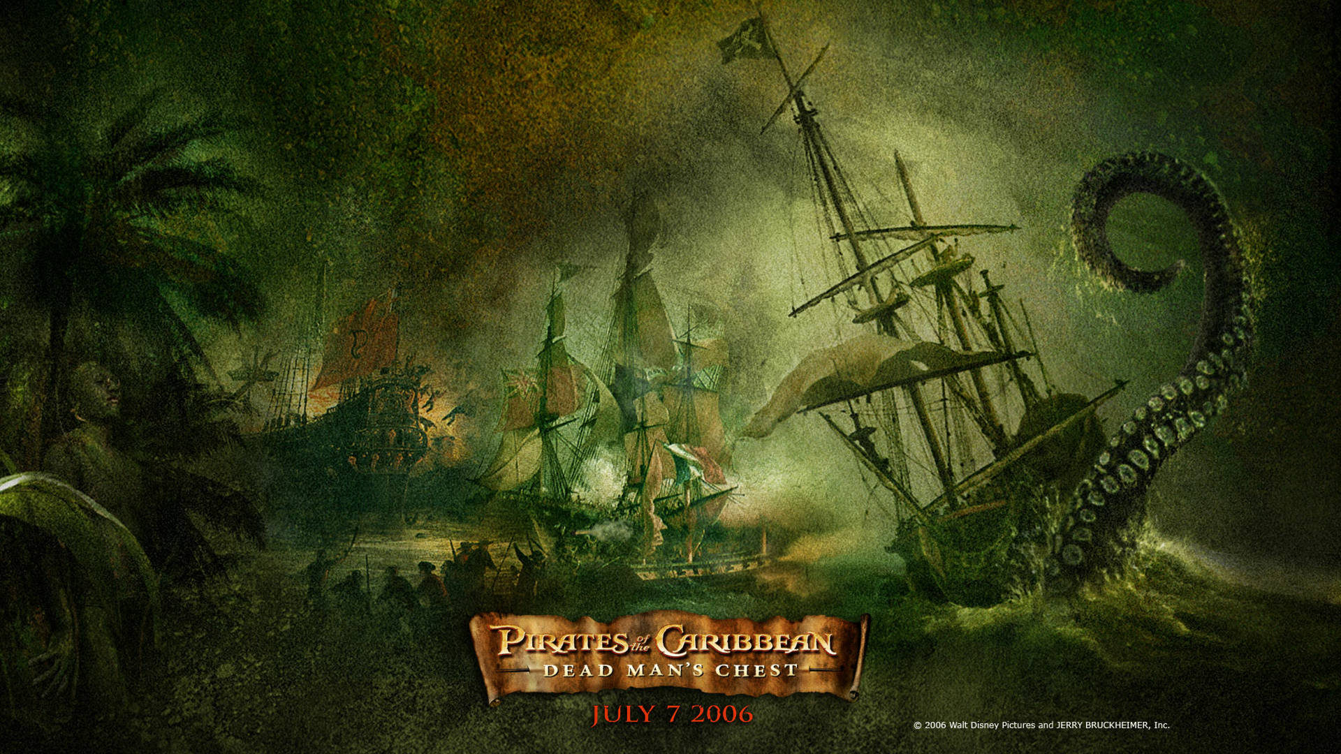 Pirates Of The Caribbean: Dead Man's Chest Poster Background