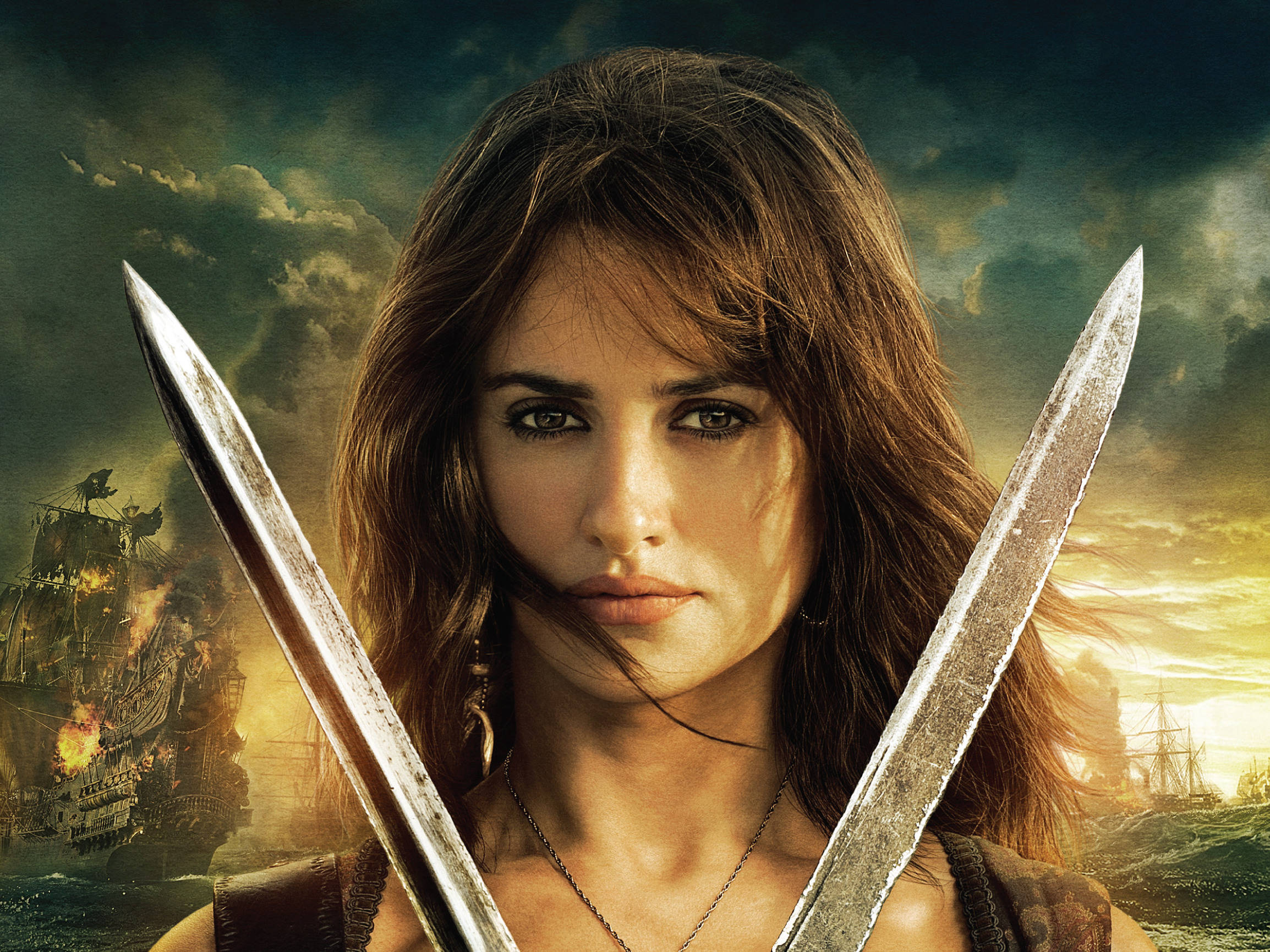 Pirates Of The Caribbean Penelope Cruz 4k Background