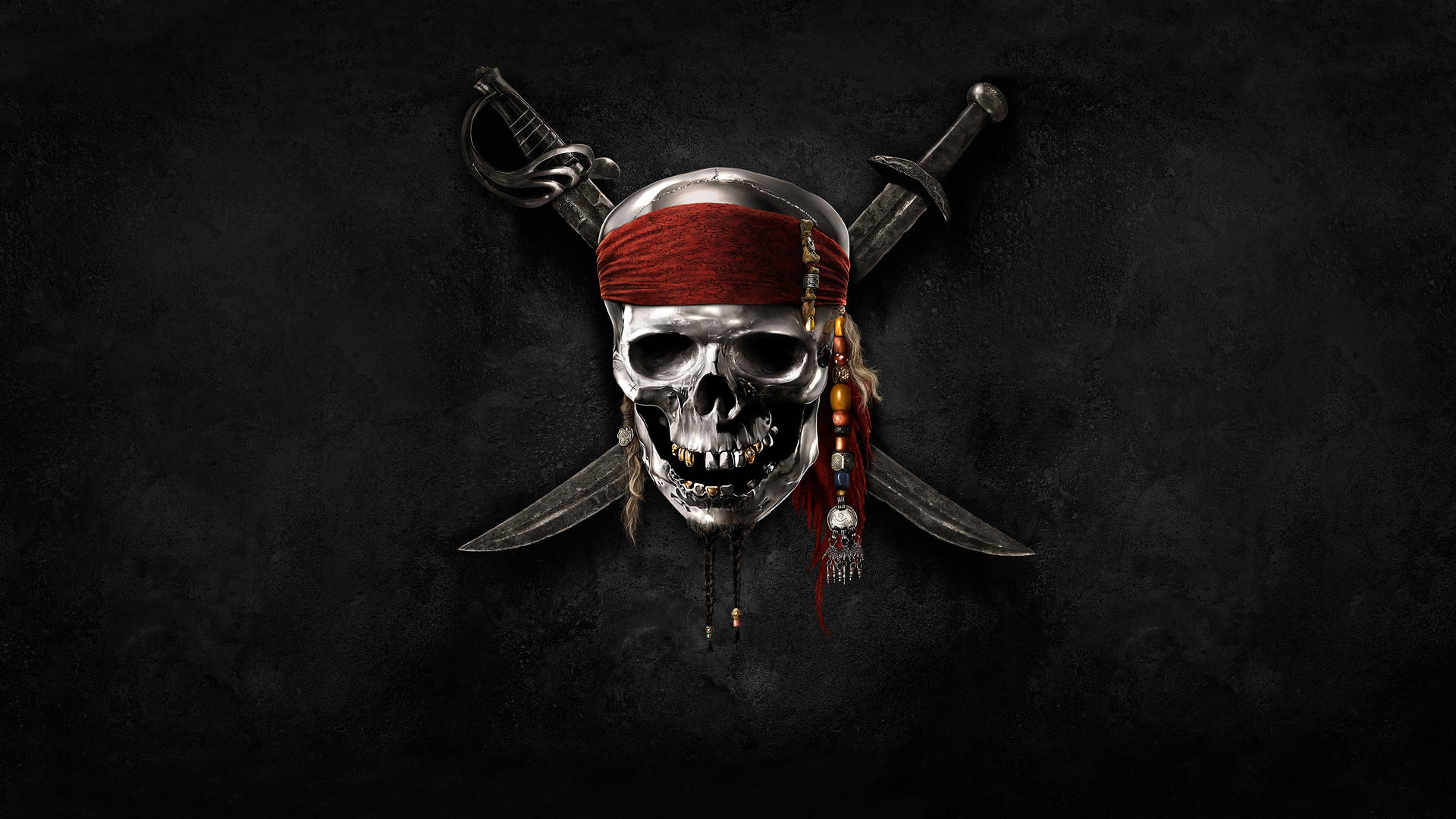 Pirates Of The Caribbean Pirate Logo Background
