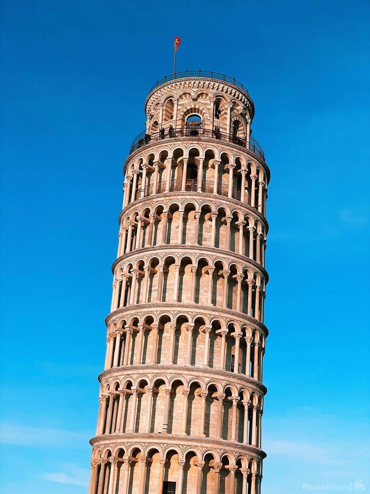 Pisa Leaning Tower Top Background