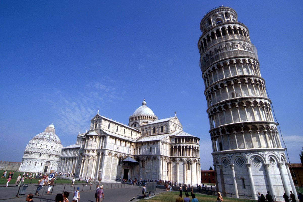 Pisa Square Of Miracles Buildings Background