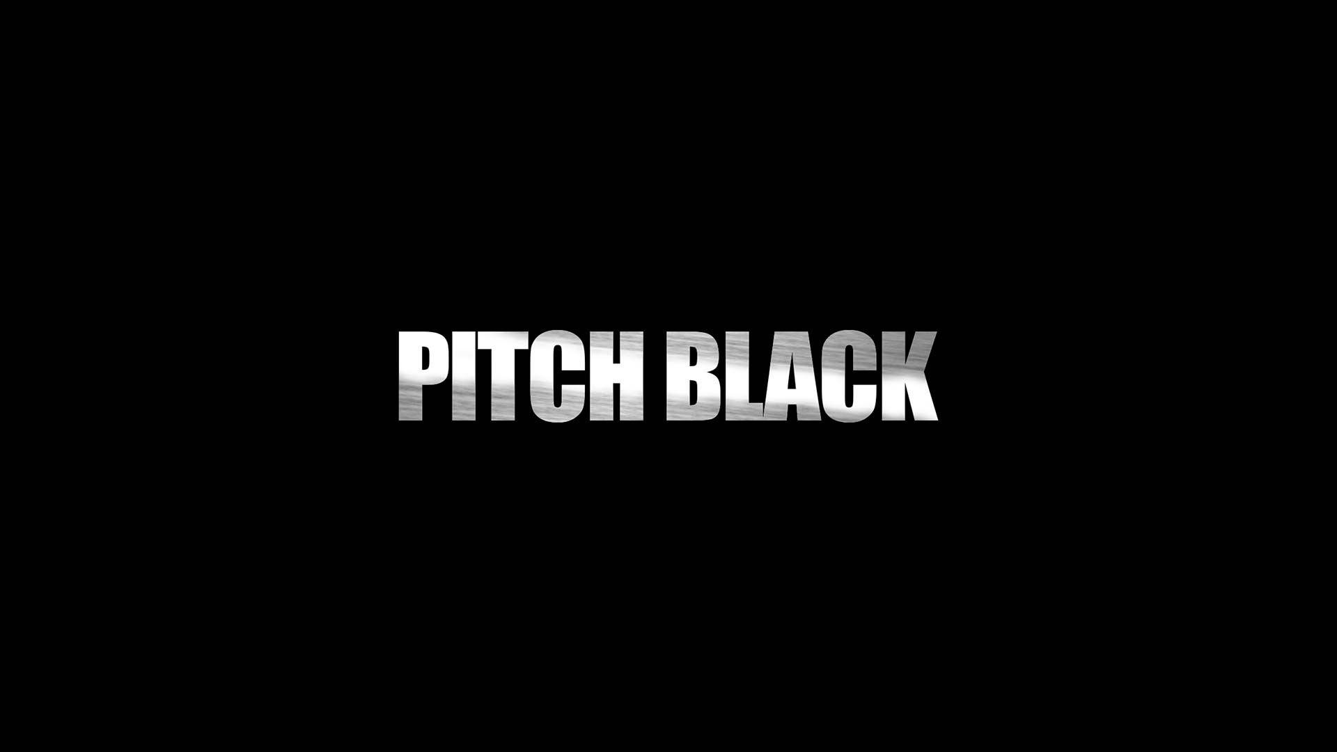 Pitch Black Text In Dark Backdrop Background