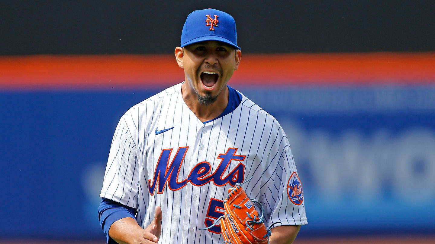 Pitcher Carlos Carrasco Cheerful Background