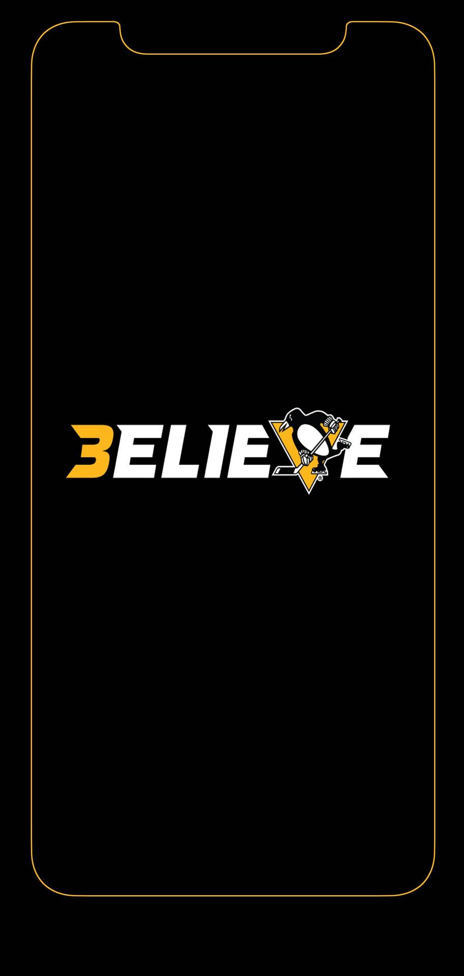 Pittsburgh Penguins Believe Logo Background