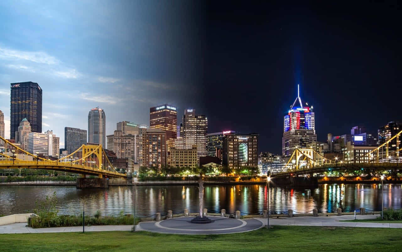 Pittsburgh Skyline Composite Photo Background