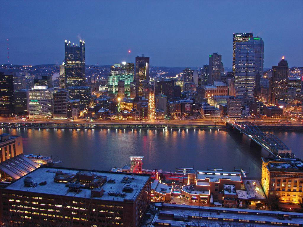 Pittsburgh Square River Background