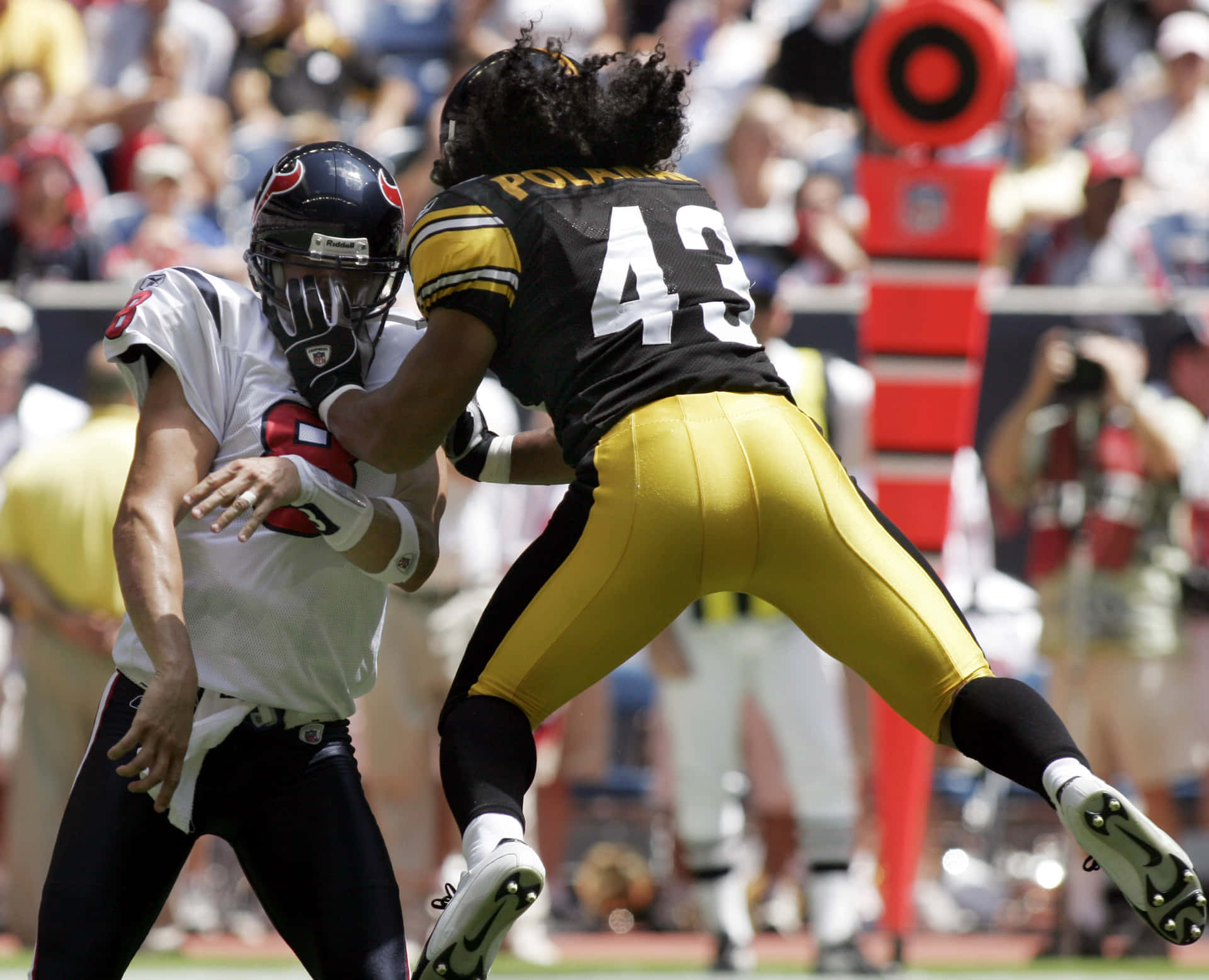 Pittsburgh Steeler's Safety Troy Polamalu Background