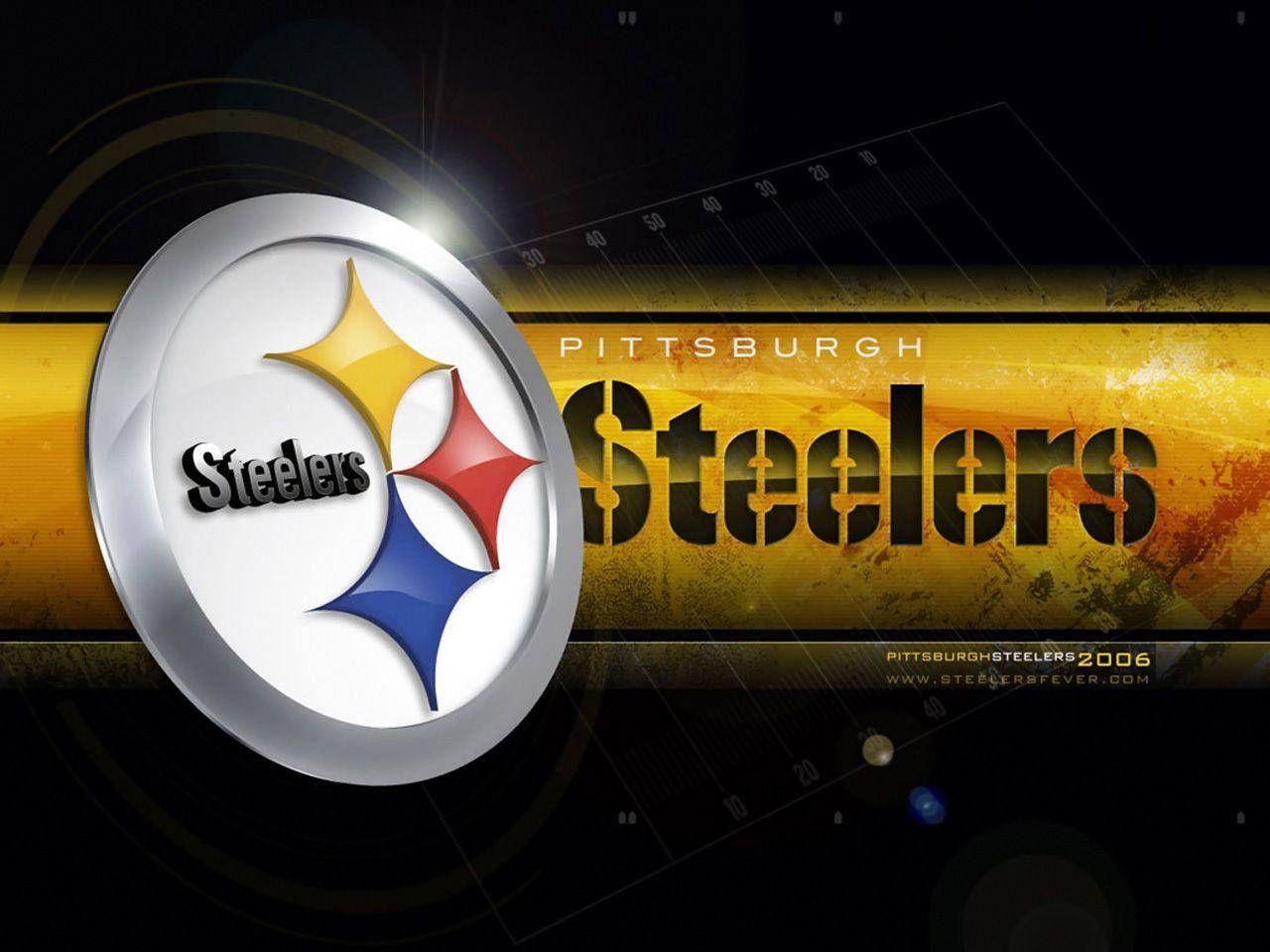 Pittsburgh Steelers 3d Logo Wordmark Background
