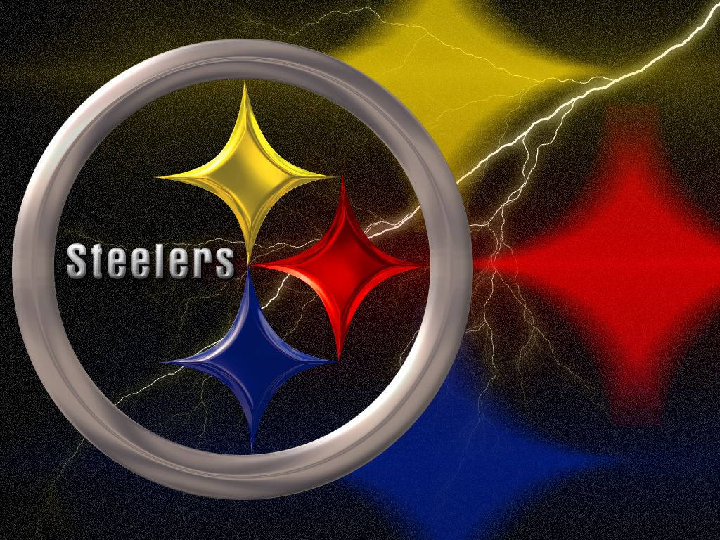 Pittsburgh Steelers Abstract Lightning Logo Background