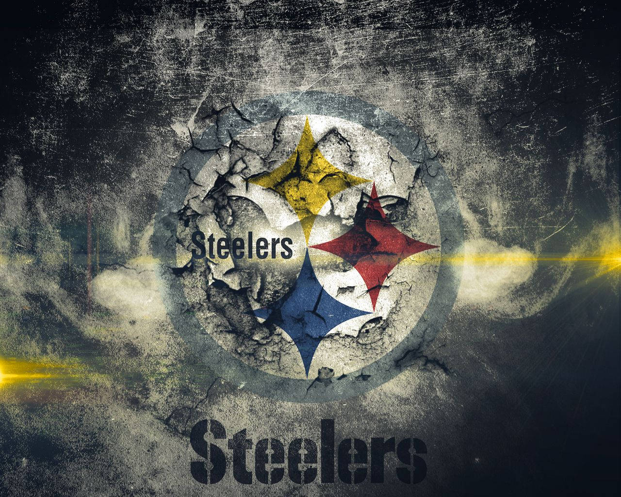 Pittsburgh Steelers Abstract Logo Cracks Background