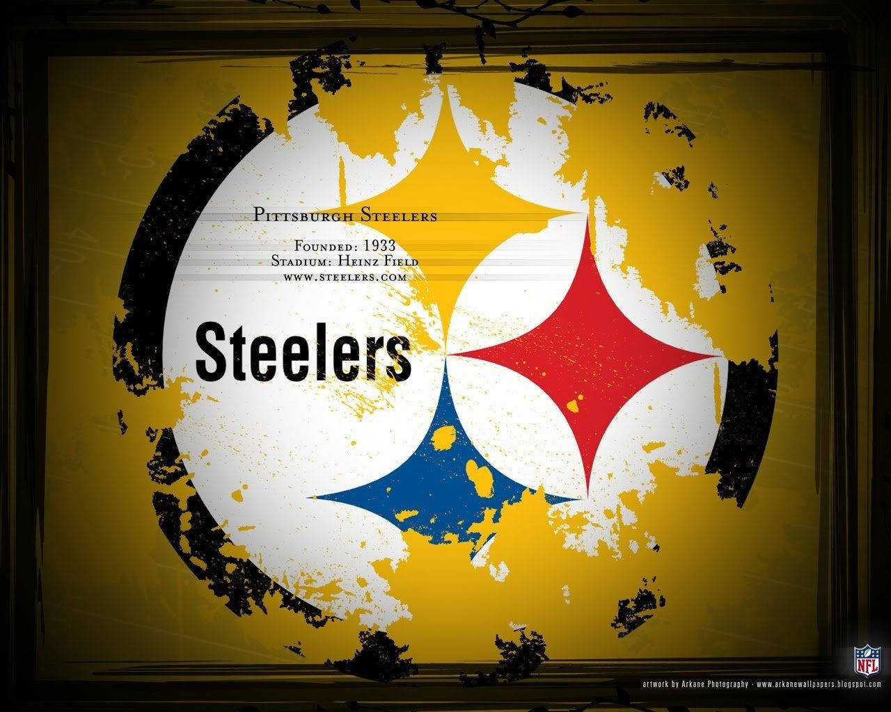 Pittsburgh Steelers Golden Artwork Background