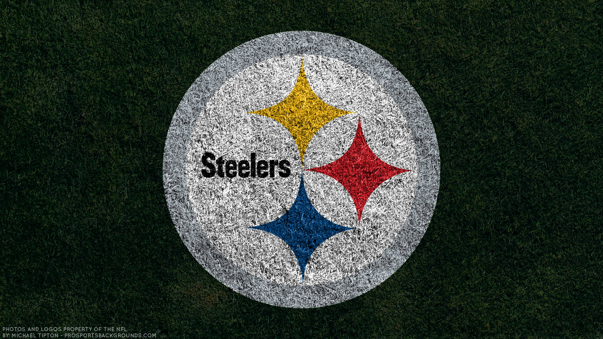Pittsburgh Steelers Green Grass Logo Background