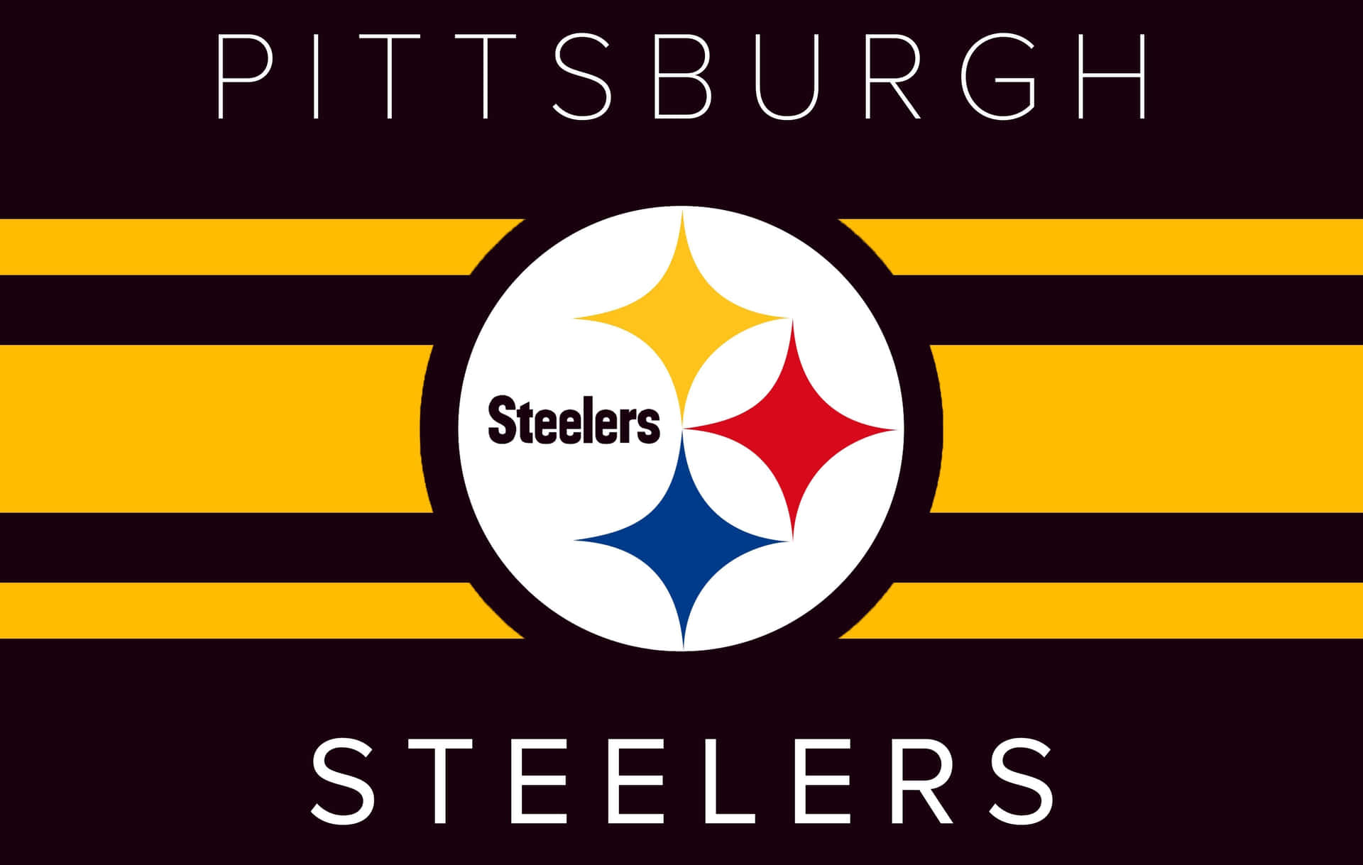 Pittsburgh Steelers Logo And Flag Background