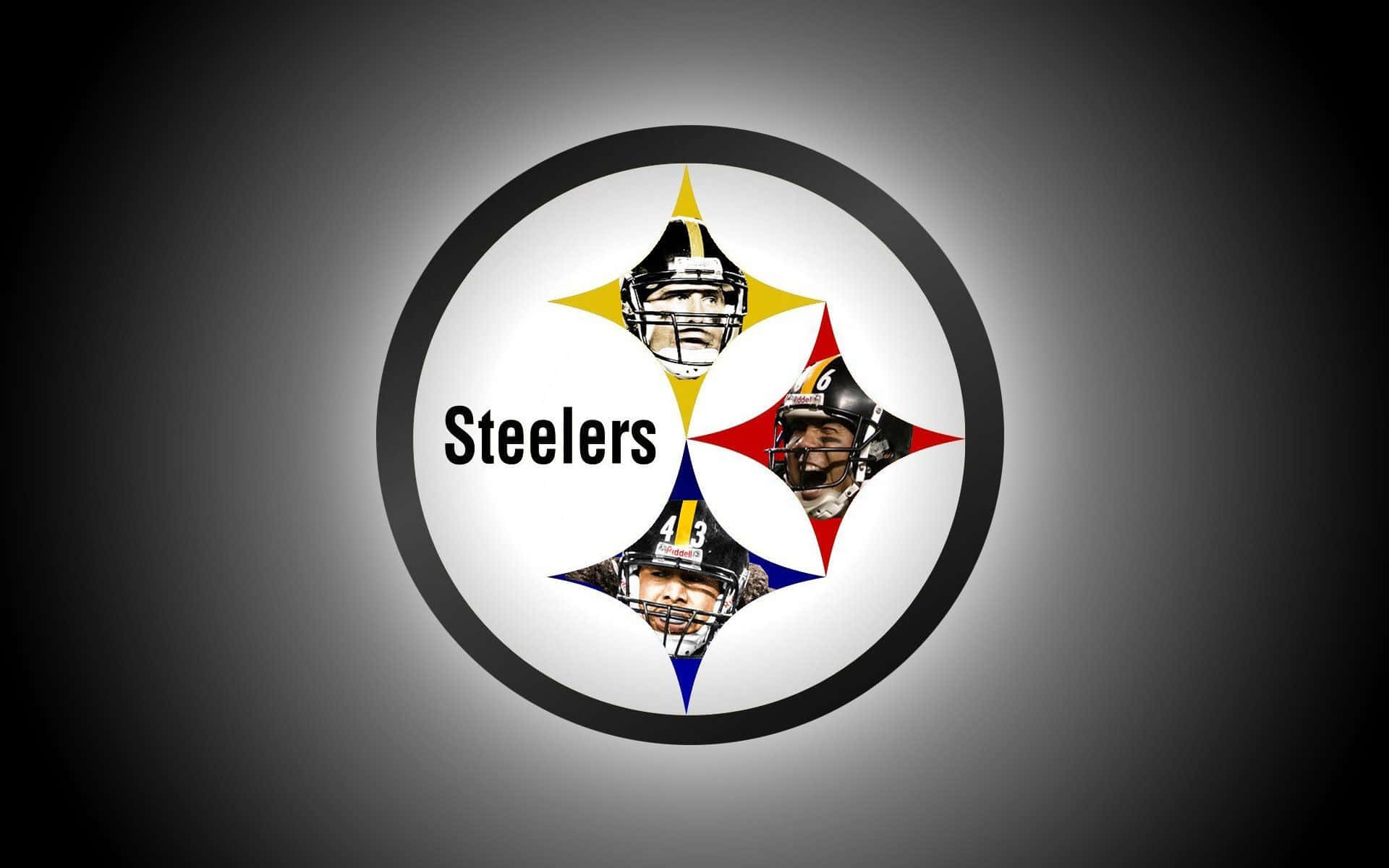 Pittsburgh Steelers Logo And Player Portraits Background