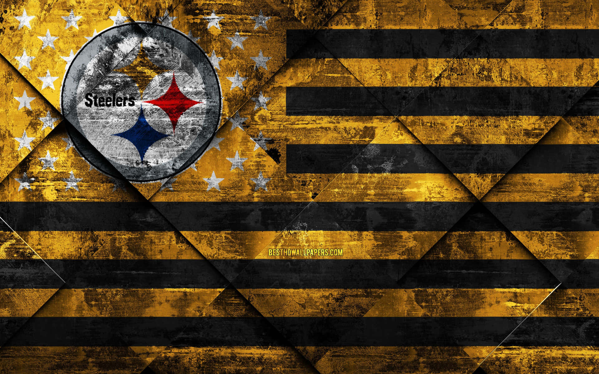 Pittsburgh Steelers Logo Flag Variation Background