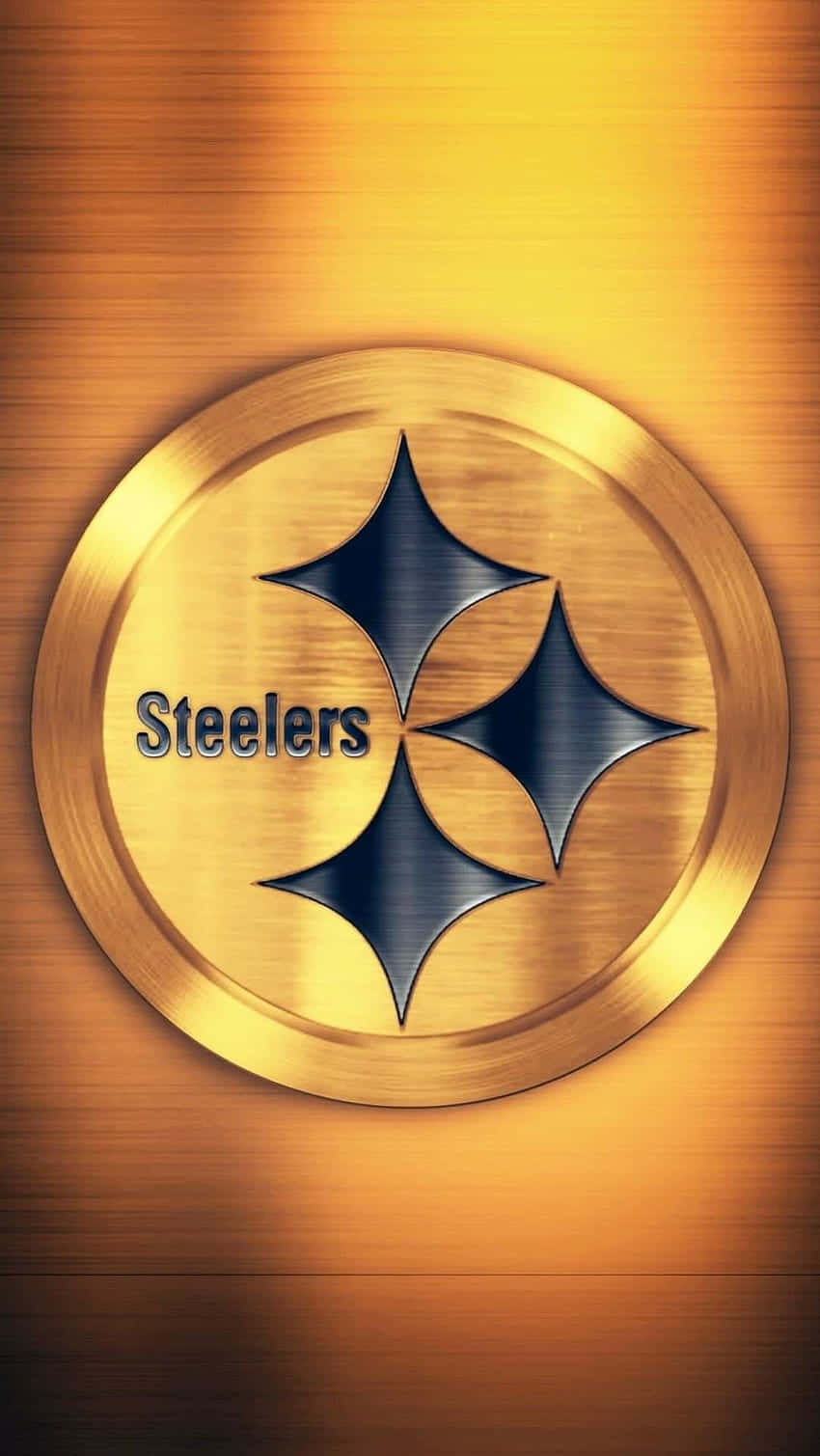 Pittsburgh Steelers Logo Gold Medal Background