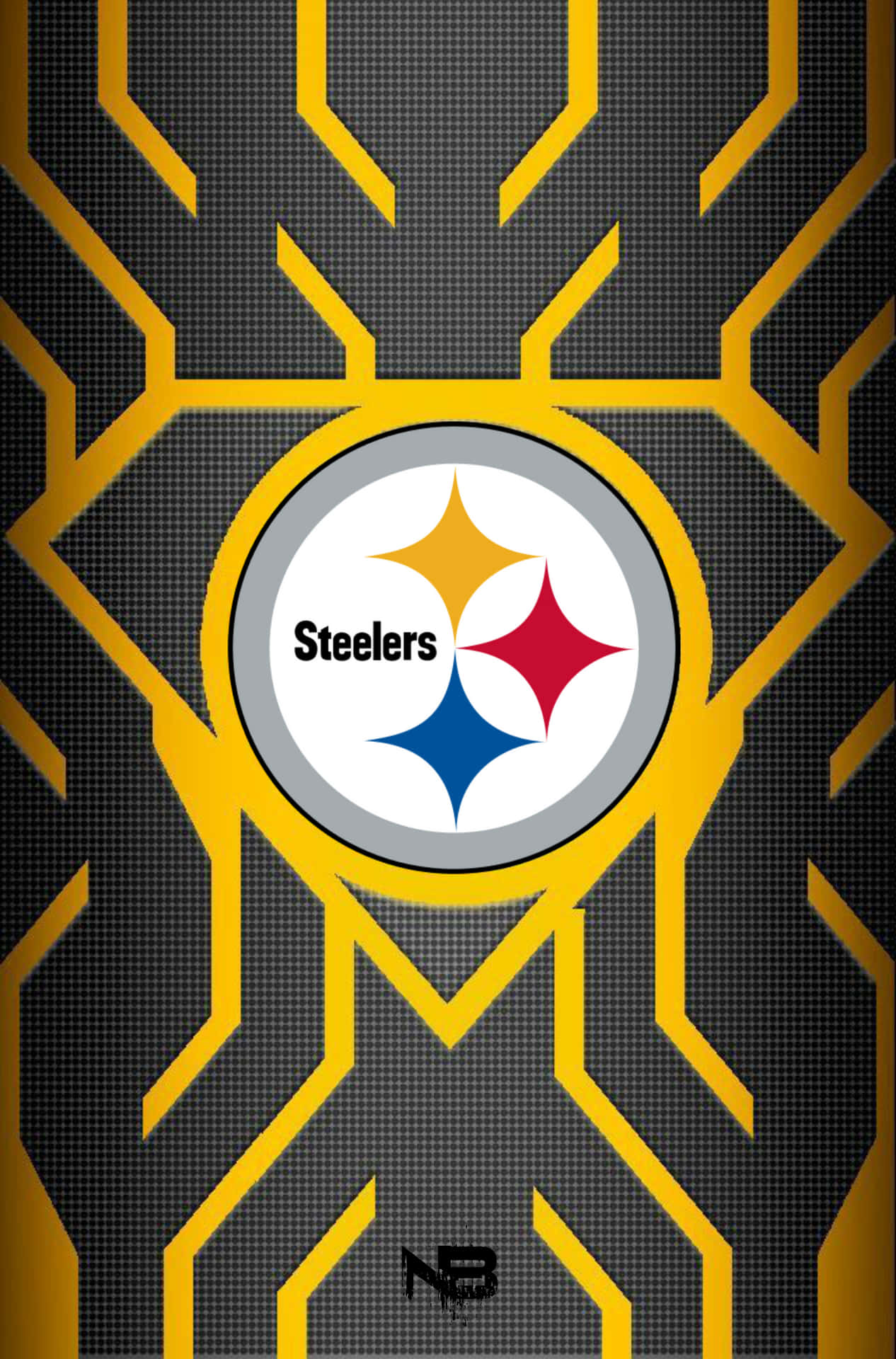 Pittsburgh Steelers Logo In Diamond Background