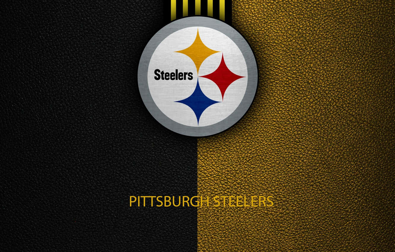 Pittsburgh Steelers Logo On Flag Background