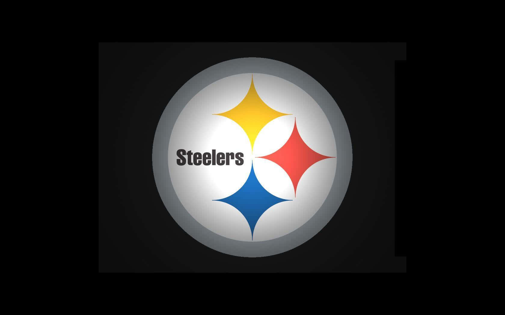 Pittsburgh Steelers Logo On Grey Background