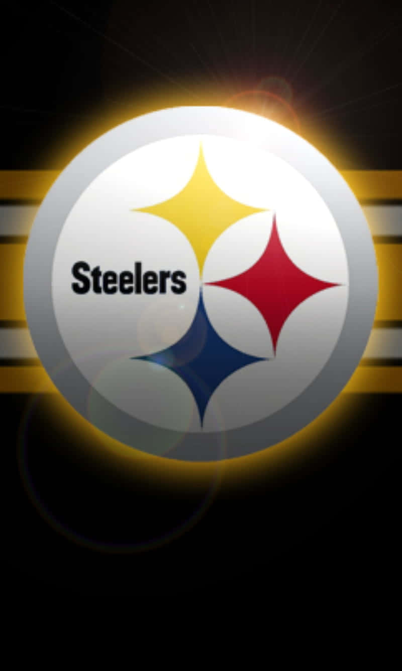 Pittsburgh Steelers Logo With Glare Background