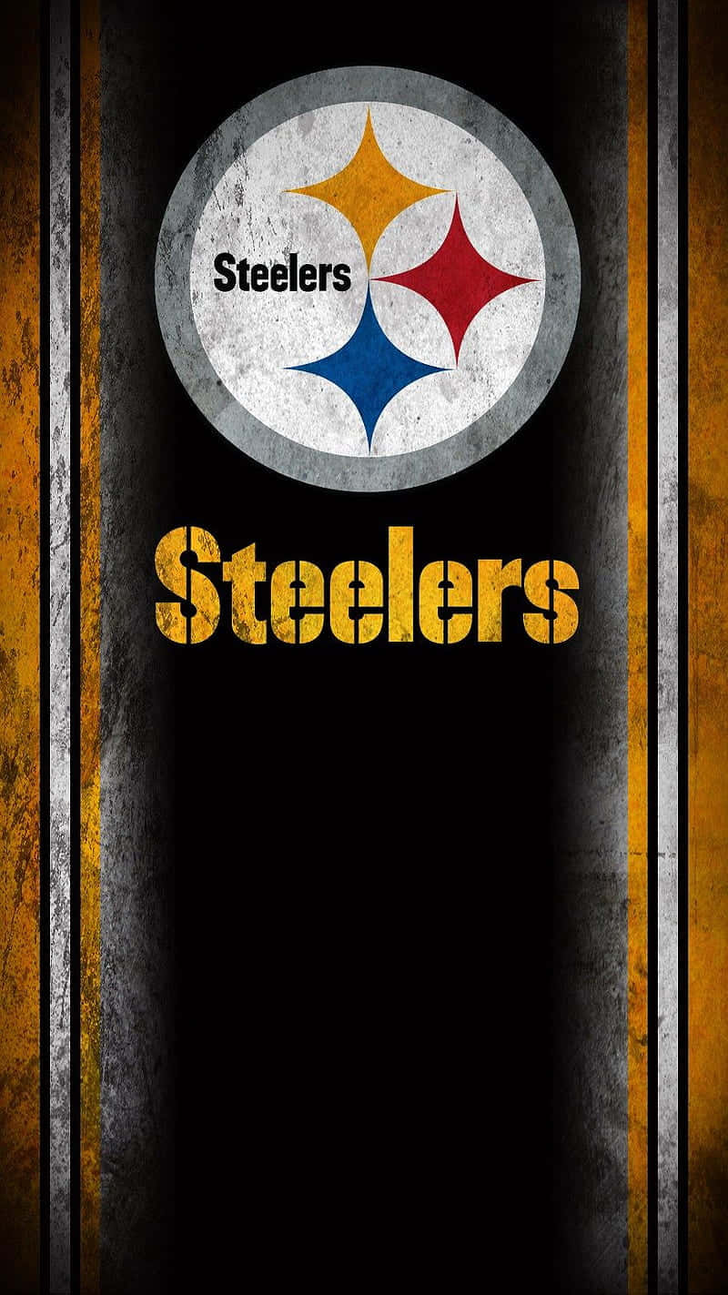 Pittsburgh Steelers Logo With Steel Beams Background