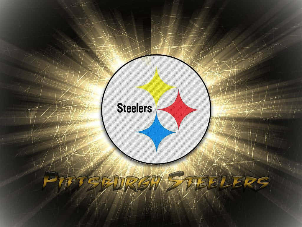 Pittsburgh Steelers Logo With Sylized Text Background