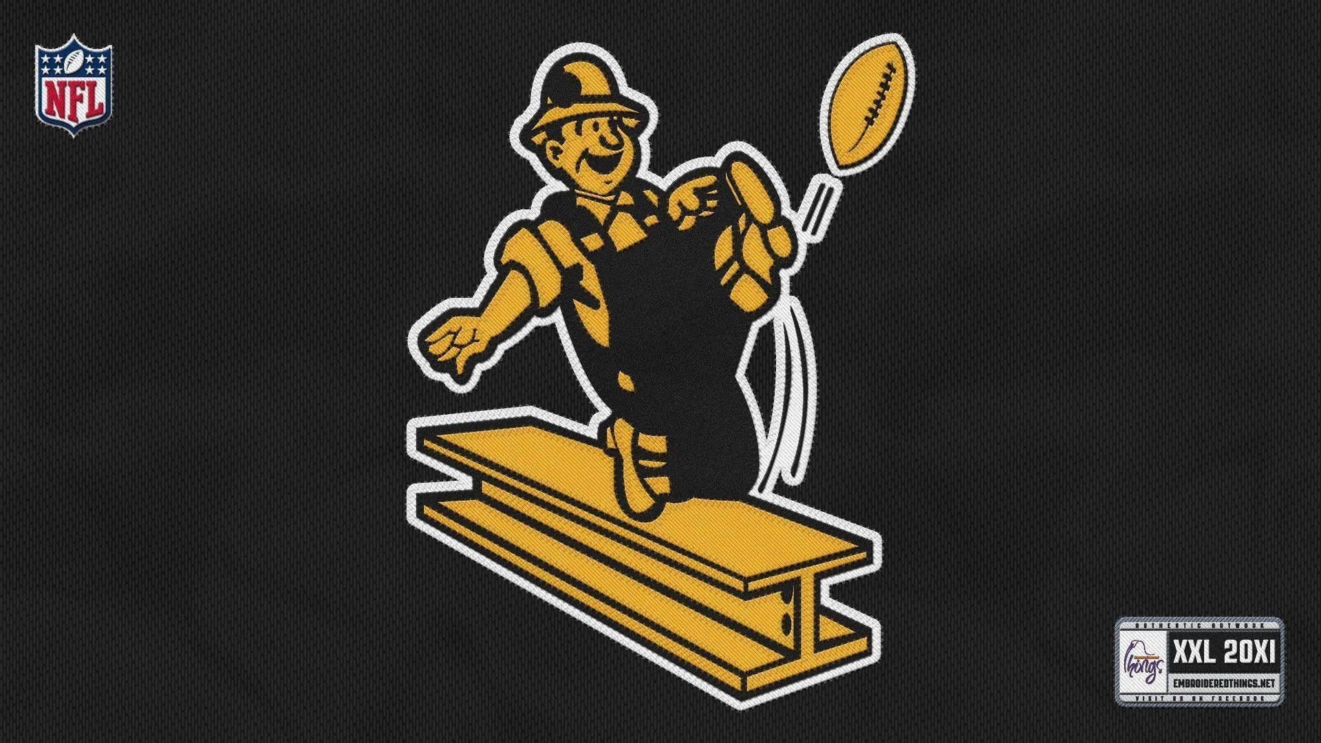 Pittsburgh Steelers Retro Logo Nfl Background