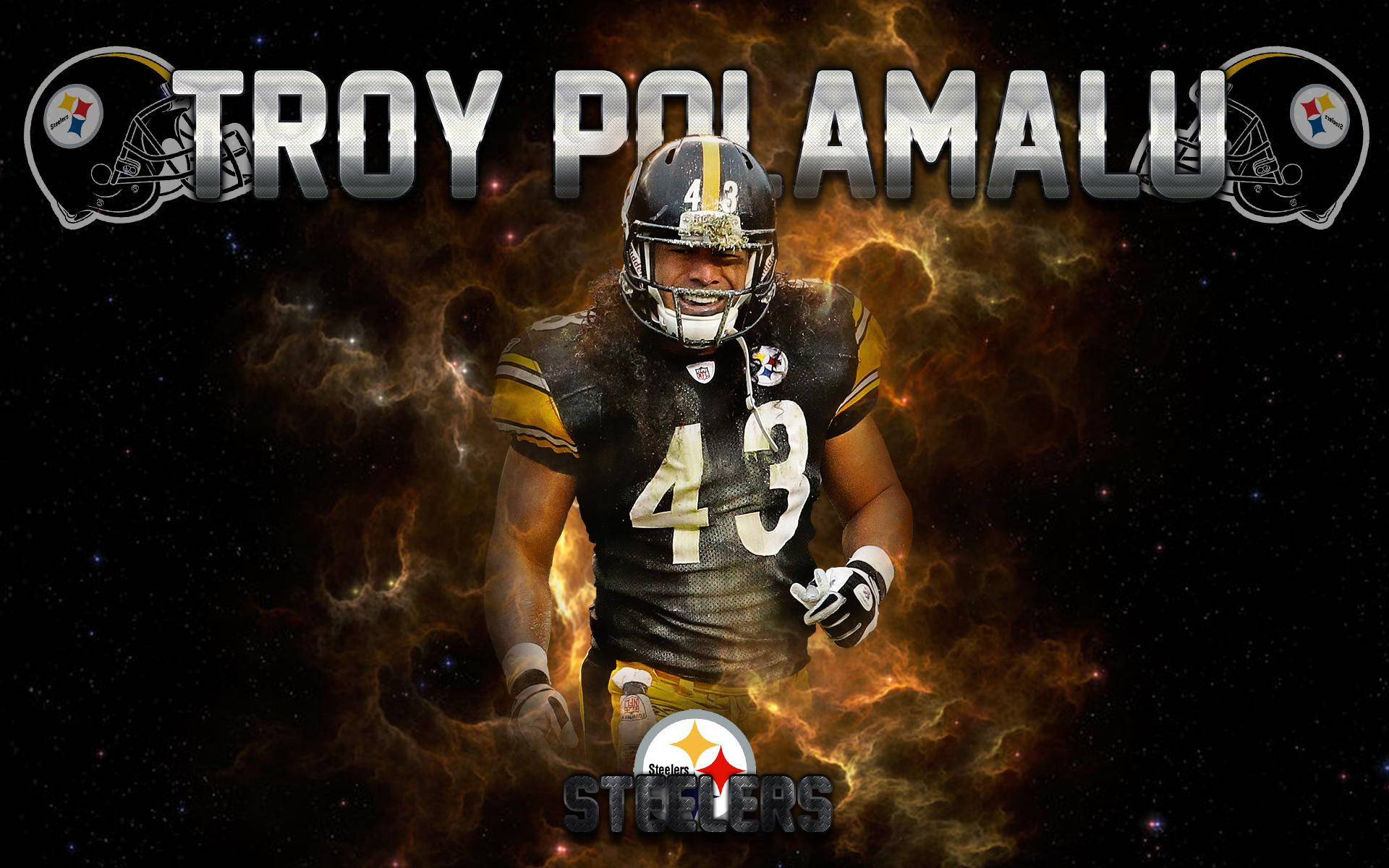 Pittsburgh Steelers Troy Polamalu Background