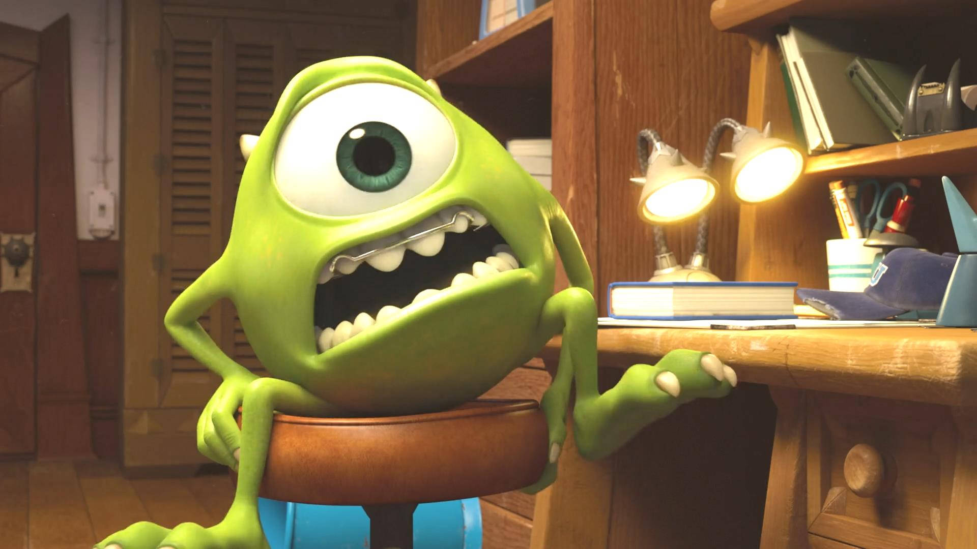 Pixar Character Mike Wazowski Background
