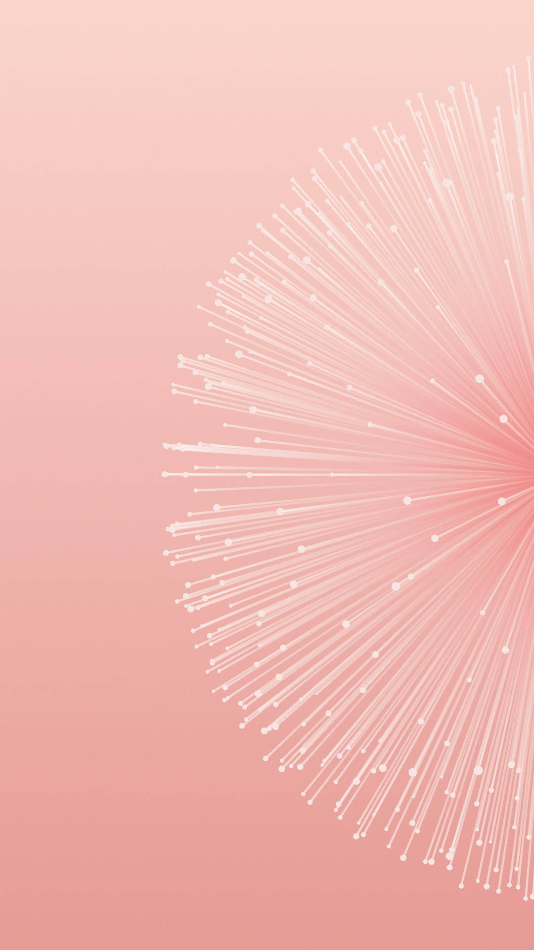 Pixel 3 Xl Displaying Beautiful Pink Circle Lines Background
