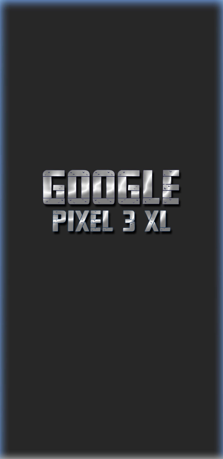 Pixel 3 Xl Metal Logo Background
