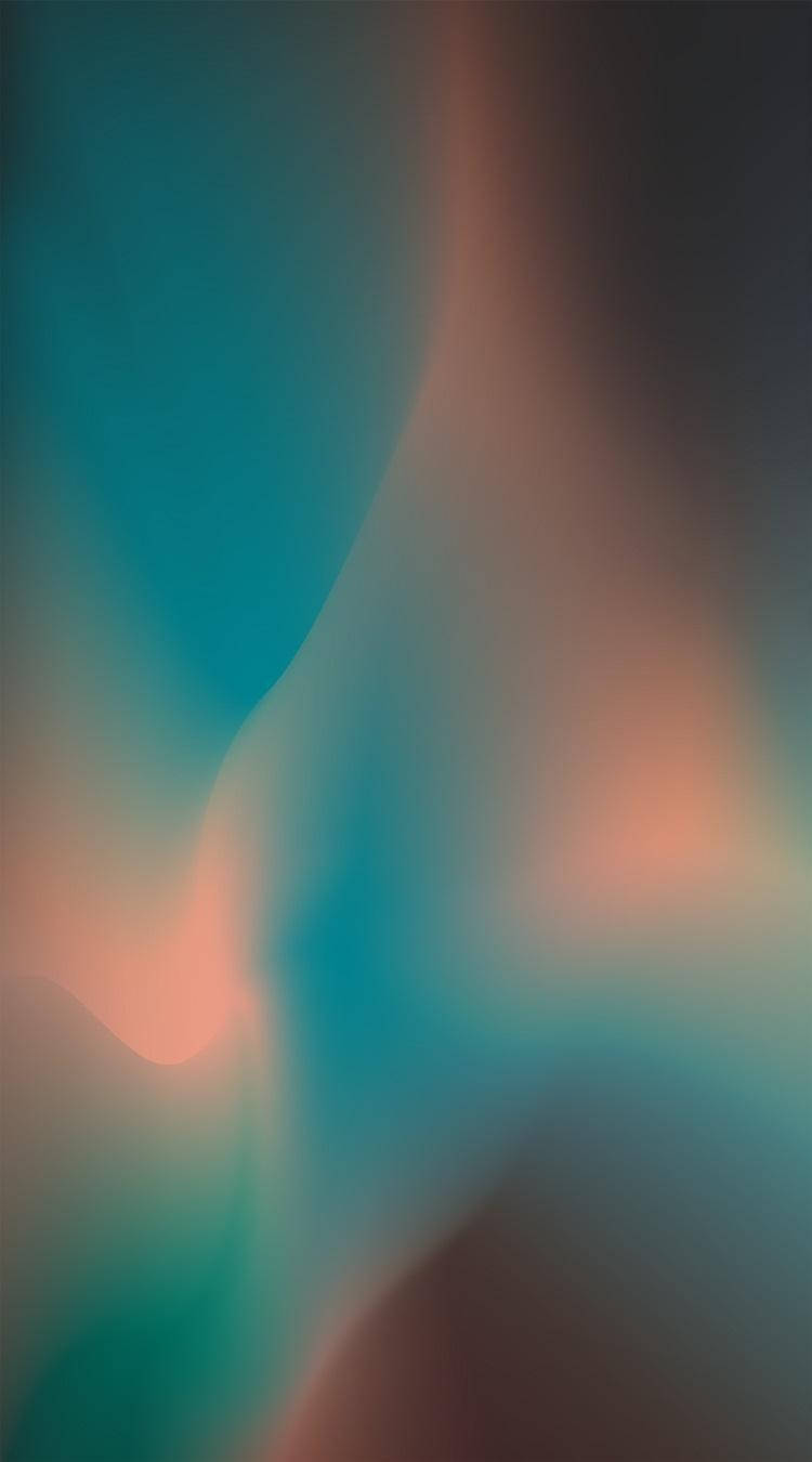Pixel 4 Blue And Peach Hue Background
