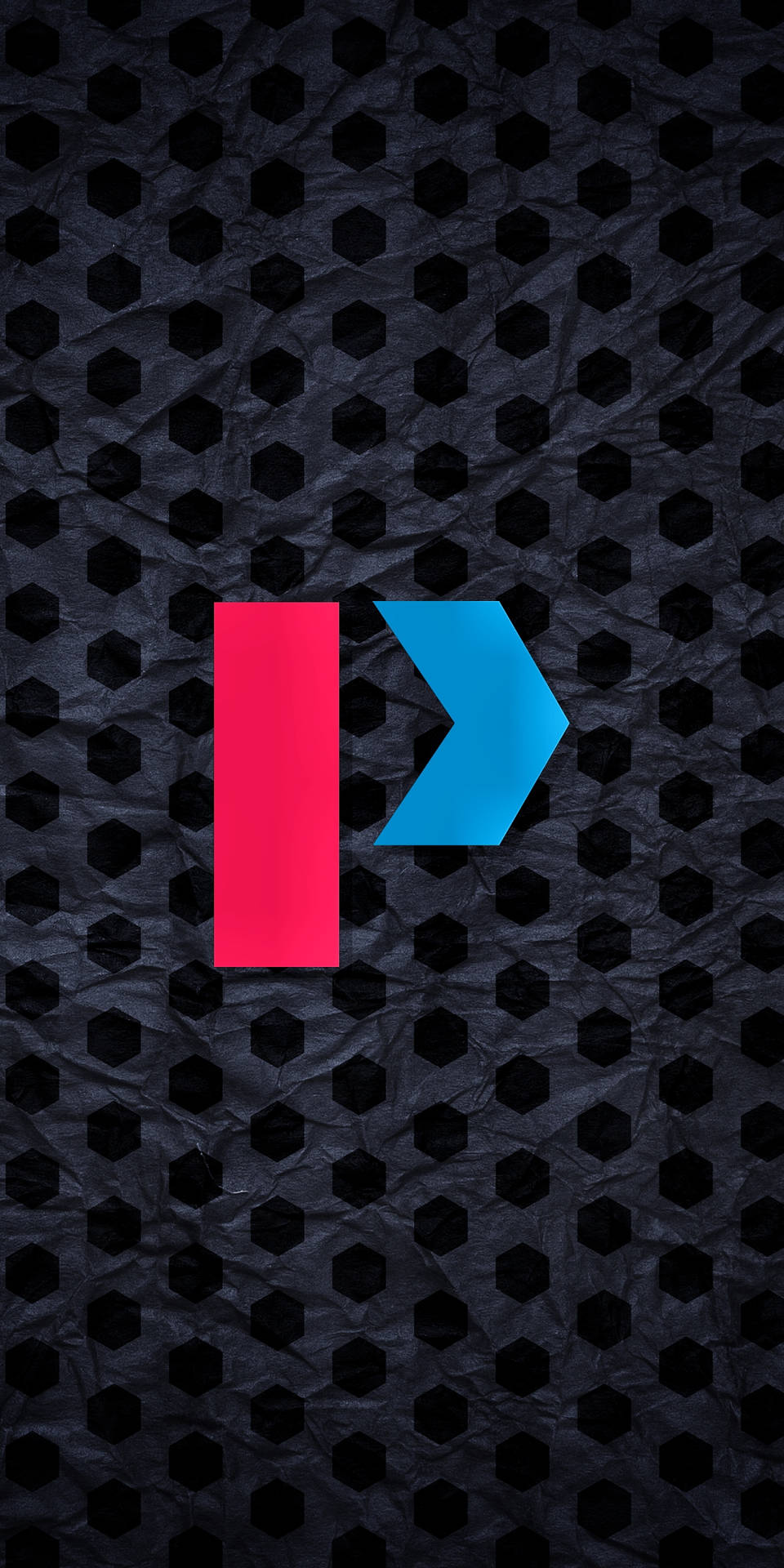 Pixel 5 Black Hexagon Patterns Background
