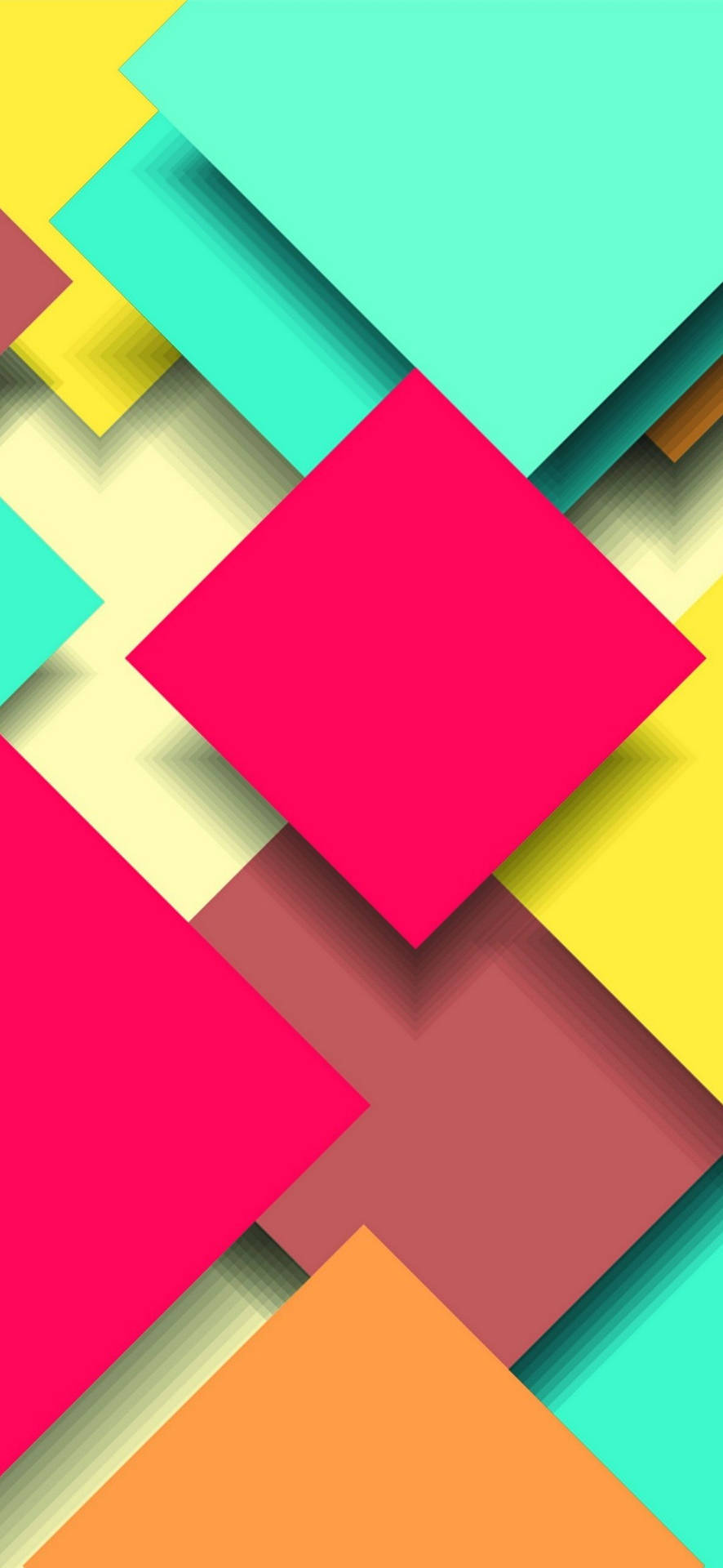 Pixel 5 Colorful Vector Squares Background