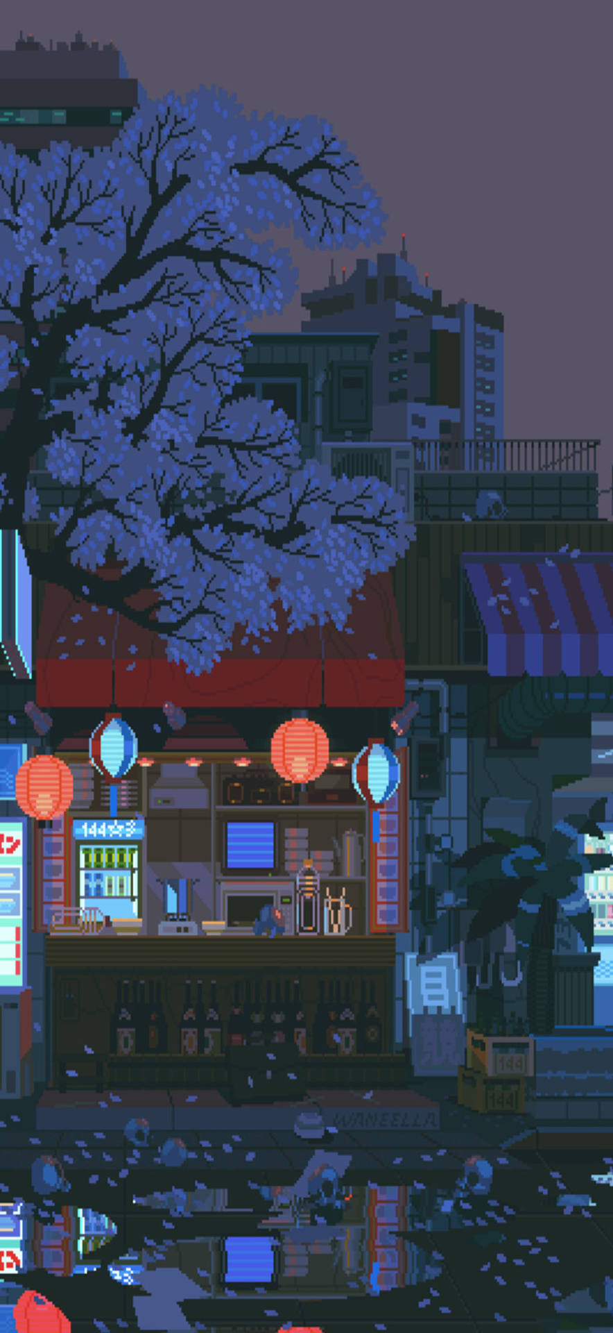 Pixel 5 Japanese Store Artwork Background