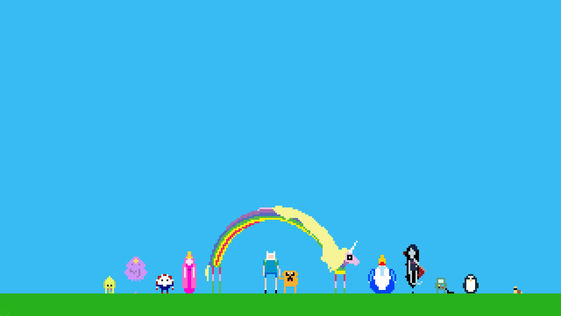 Pixel Art Adventure Time Laptop