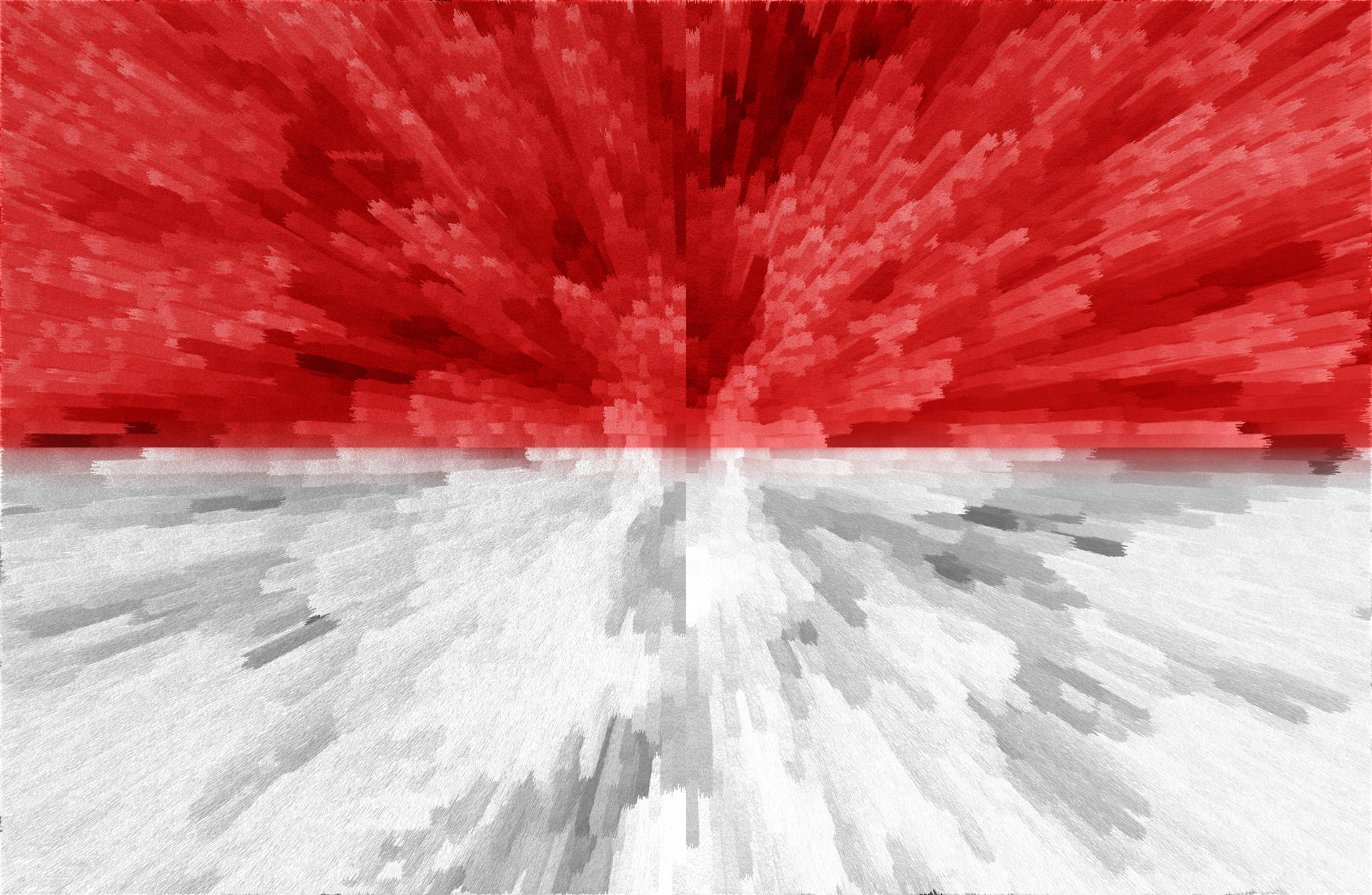 Pixel Art Indonesian Flag