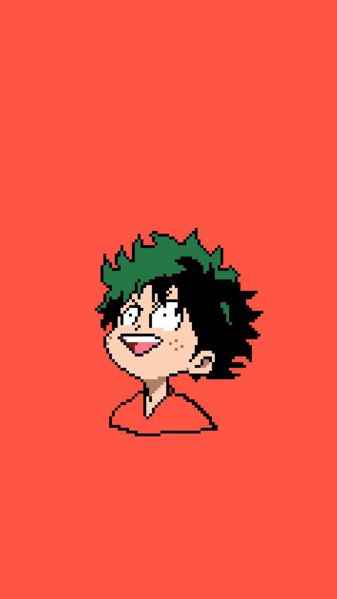 Pixel Art Midoriya My Hero Academia Iphone Background