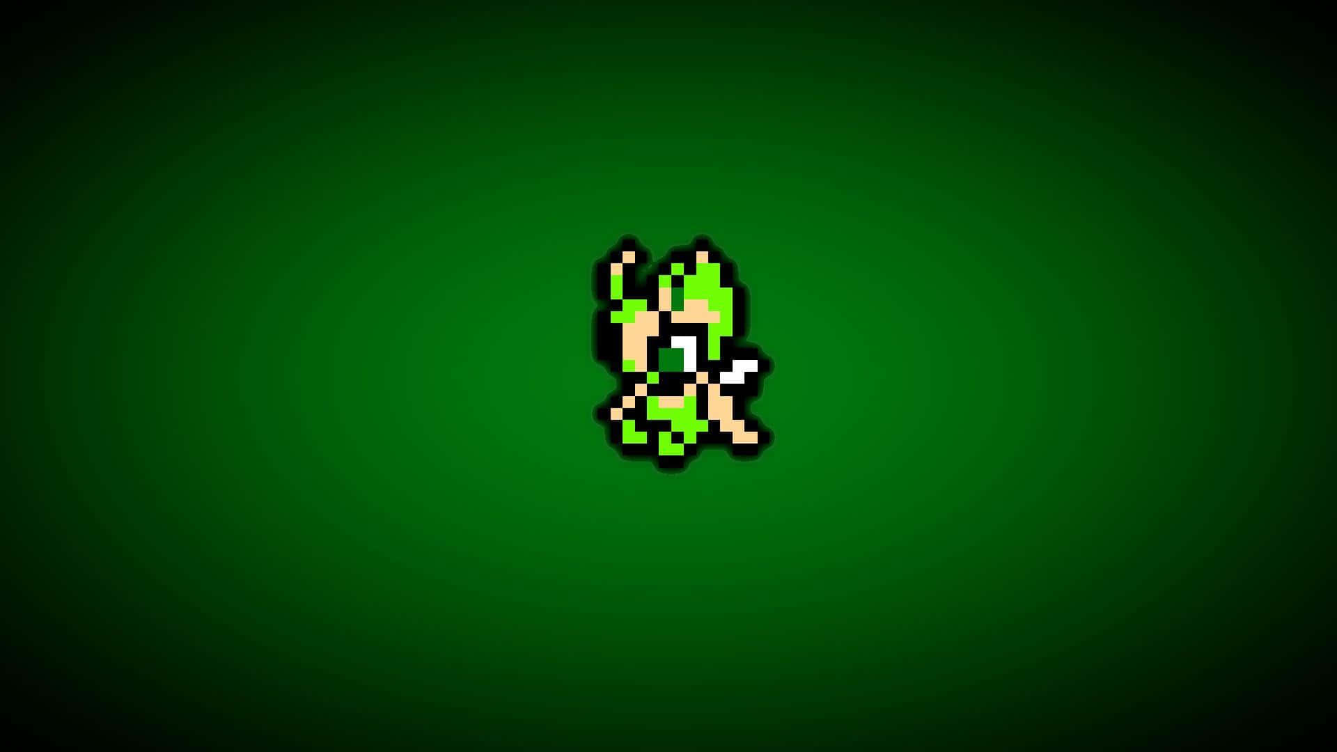 Pixel Celebi Green Background