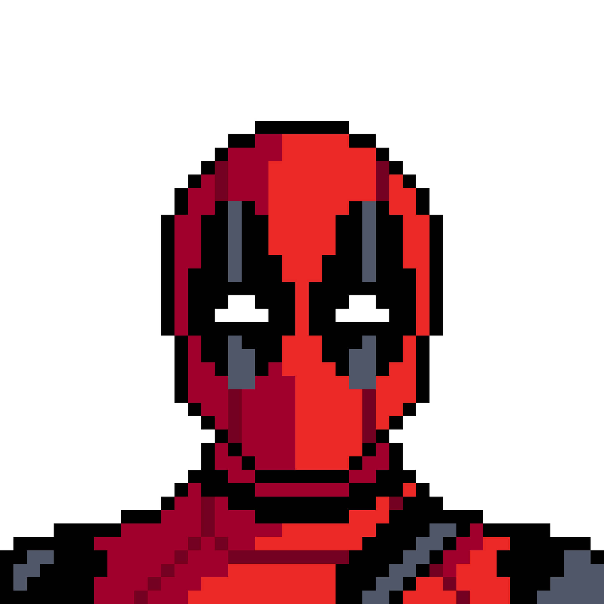 Pixel Deadpool Red Pfp Background