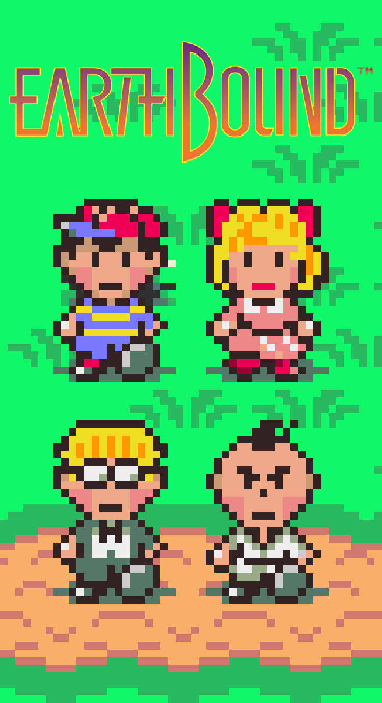 Pixel Earthbound Poster Background