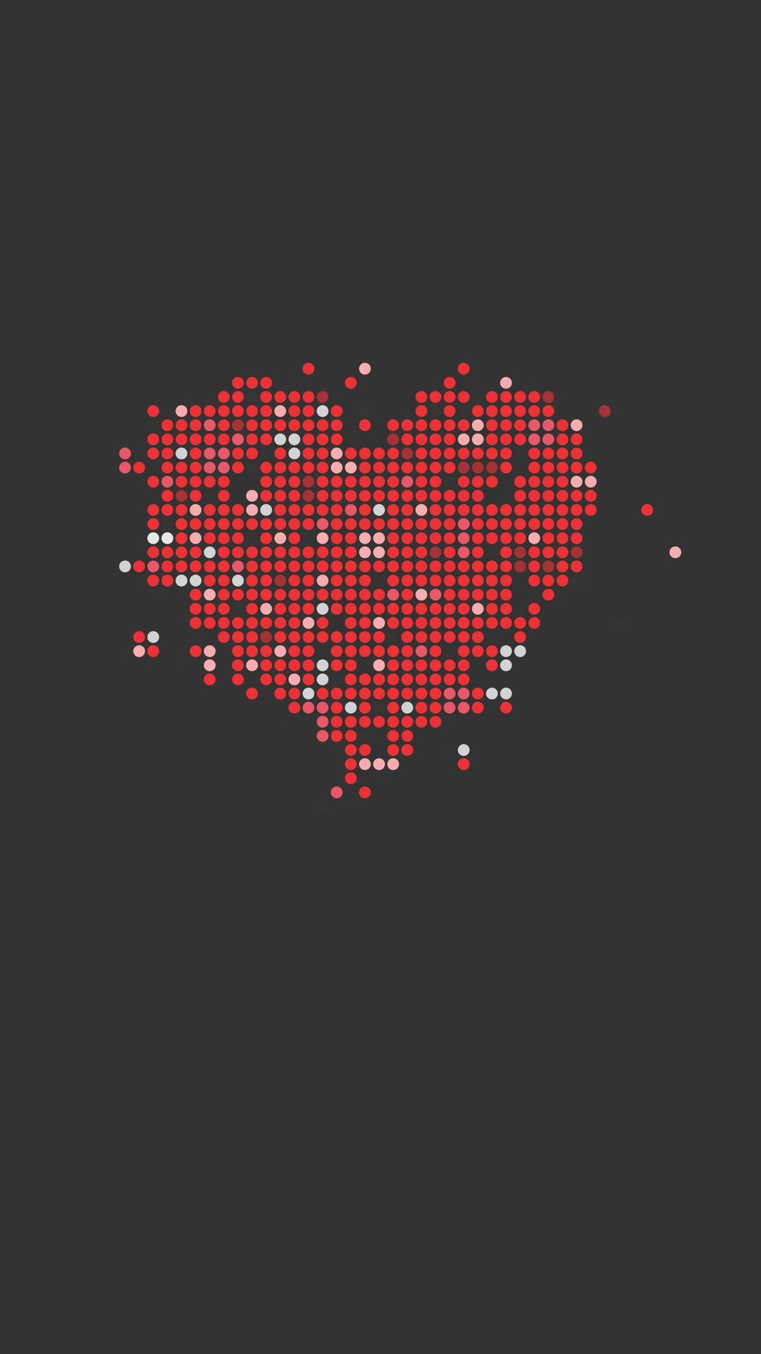Pixel Heart Minimalist Iphone Background