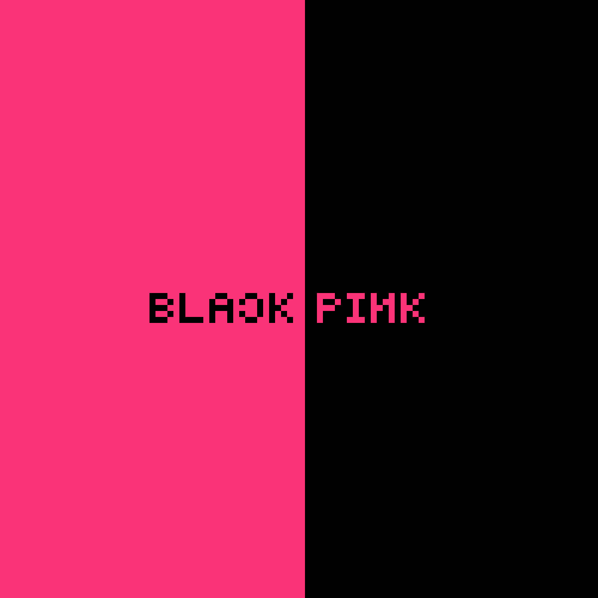 Pixelated Blackpink Logo
