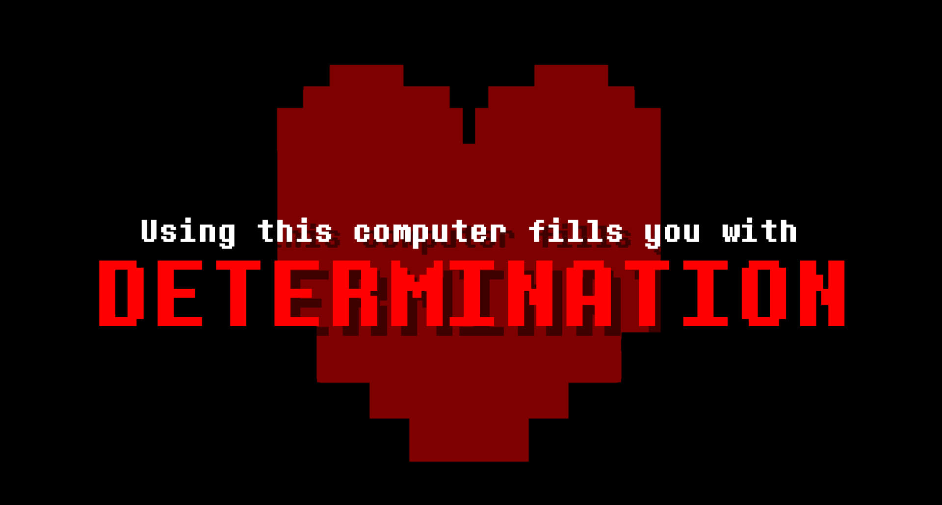 Pixelated Determination Heart