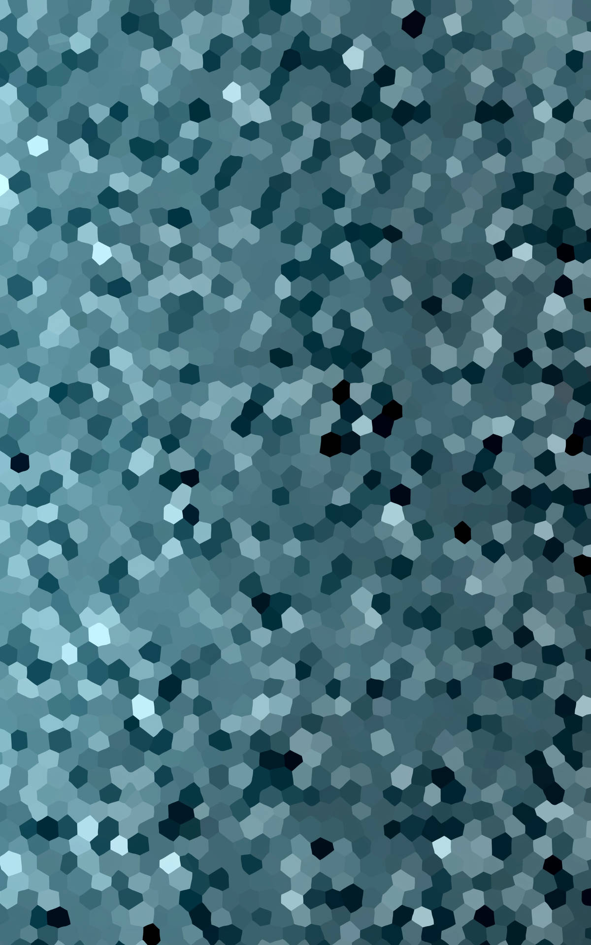 Pixelated Gradient Blue Hexagon Background